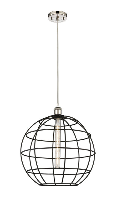 Innovations 516-1P-PN-CE-16-BK LED Pendant, Polished Nickel