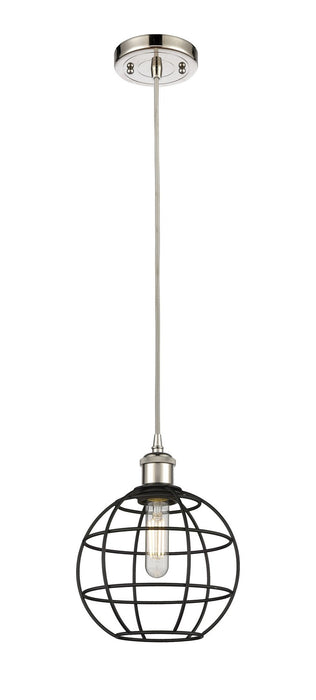 Innovations 516-1P-PN-CE-8-BK LED Pendant, Polished Nickel