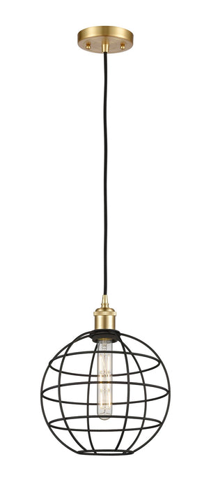 Innovations 516-1P-SG-CE-10-BK LED Pendant, Satin Gold