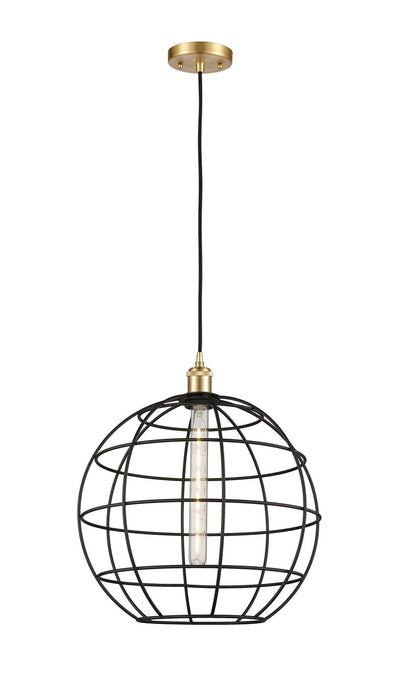 Innovations 516-1P-SG-CE-16-BK LED Pendant, Satin Gold