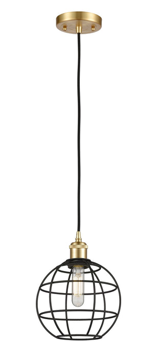 Innovations 516-1P-SG-CE-8-BK LED Pendant, Satin Gold
