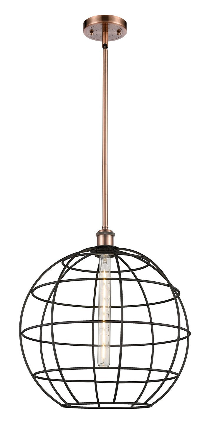 Innovations 516-1S-AC-CE-16-BK LED Pendant, Antique Copper