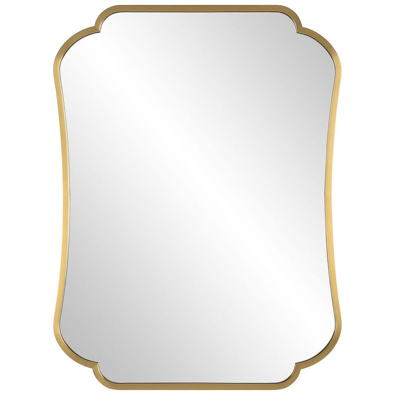 Uttermost 09904 Mirror, Brushed Brass