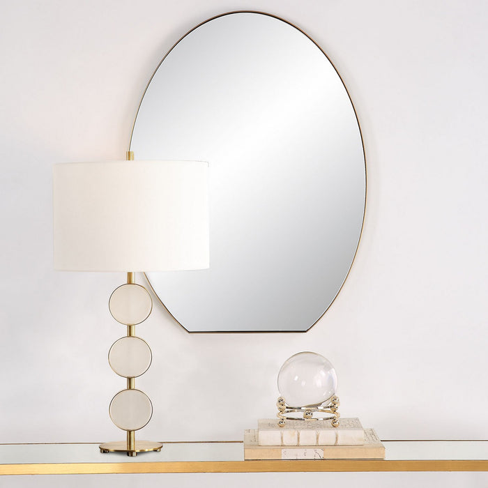 Uttermost 09924 Mirror, Brushed Brass