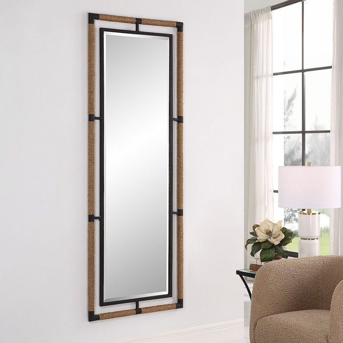 Uttermost 09925 Mirror, Textured Rust Black