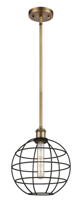 Innovations 516-1S-BB-CE-10-BK LED Pendant, Brushed Brass