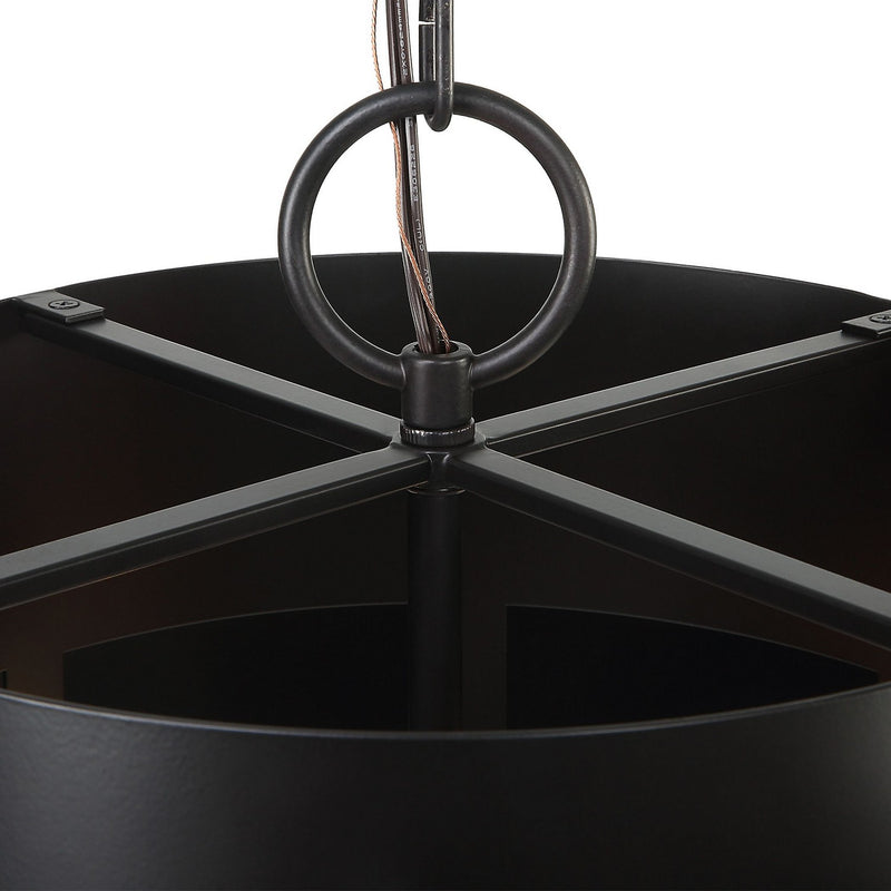 Uttermost 21585 Four Light Pendant, Dark Bronze