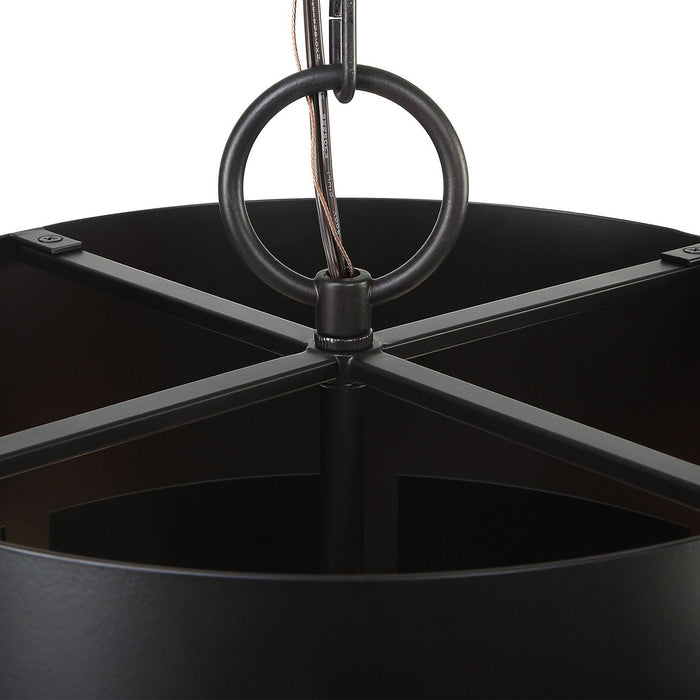 Uttermost 21585 Four Light Pendant, Dark Bronze