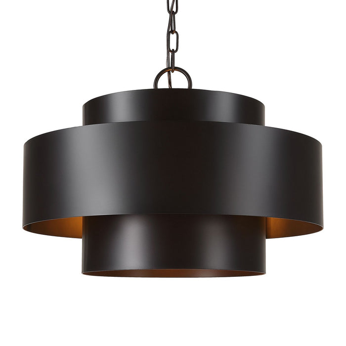Uttermost 21585 Four Light Pendant, Dark Bronze