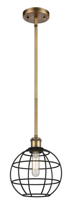 Innovations 516-1S-BB-CE-8-BK LED Pendant, Brushed Brass