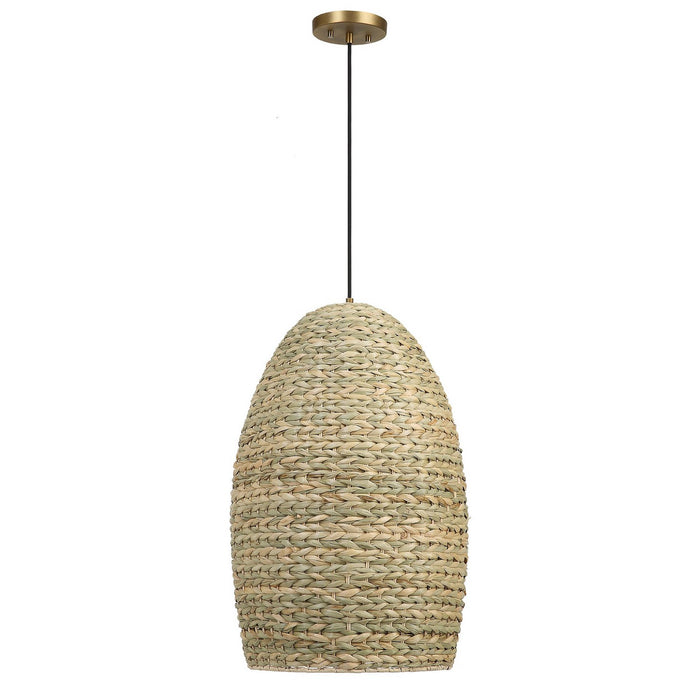 Uttermost 21587 One Light Pendant, Antique Brass