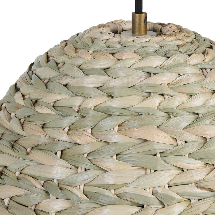 Uttermost 21587 One Light Pendant, Antique Brass