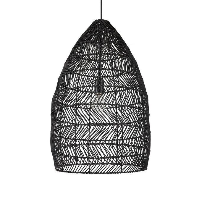 Uttermost 21588 One Light Pendant, Matte Black
