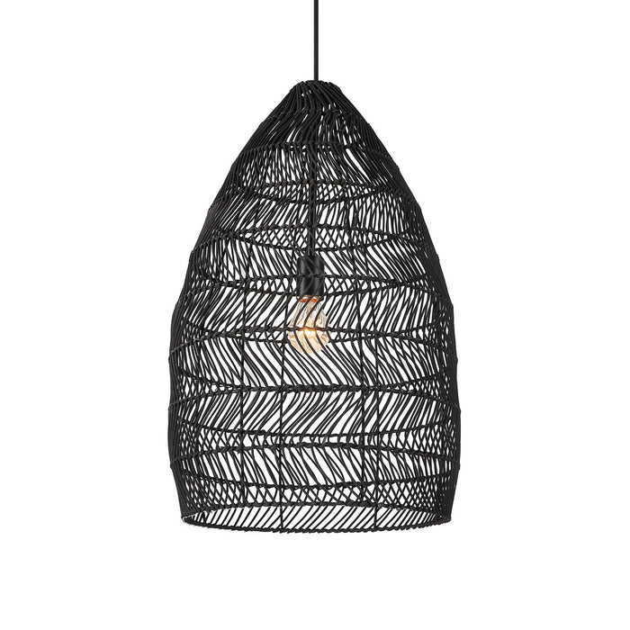 Uttermost 21588 One Light Pendant, Matte Black