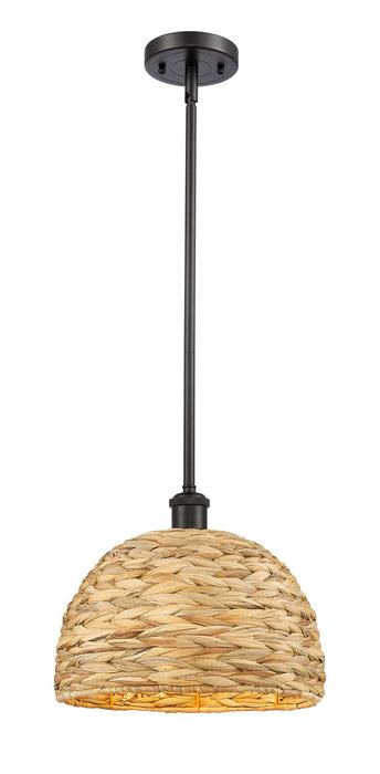 Innovations 516-1S-OB-RBD-12-NAT One Light Pendant, Oil Rubbed Bronze
