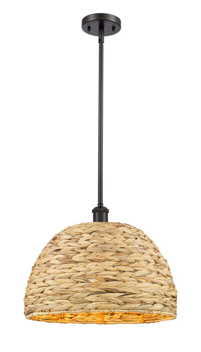 Innovations 516-1S-OB-RBD-16-NAT One Light Pendant, Oil Rubbed Bronze