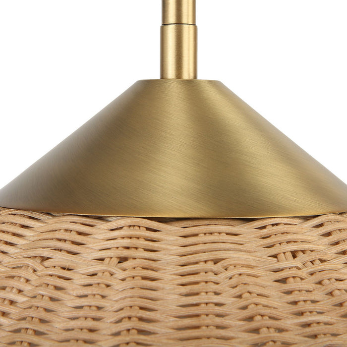 Uttermost 21590 One Light Pendant, Antique Brass