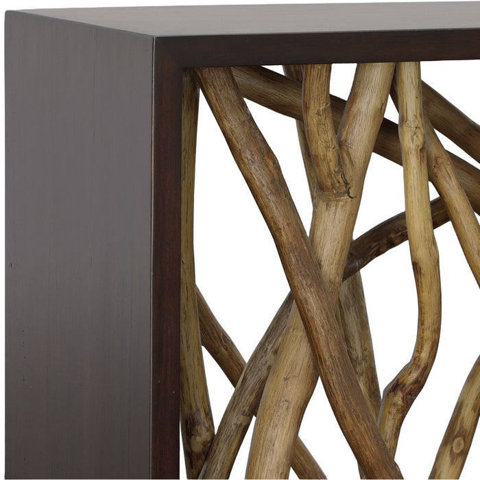 Uttermost 22901 Console Table, Solid Mahogany Wood
