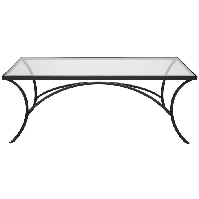 Uttermost 22909 Coffee Table, Satin Black