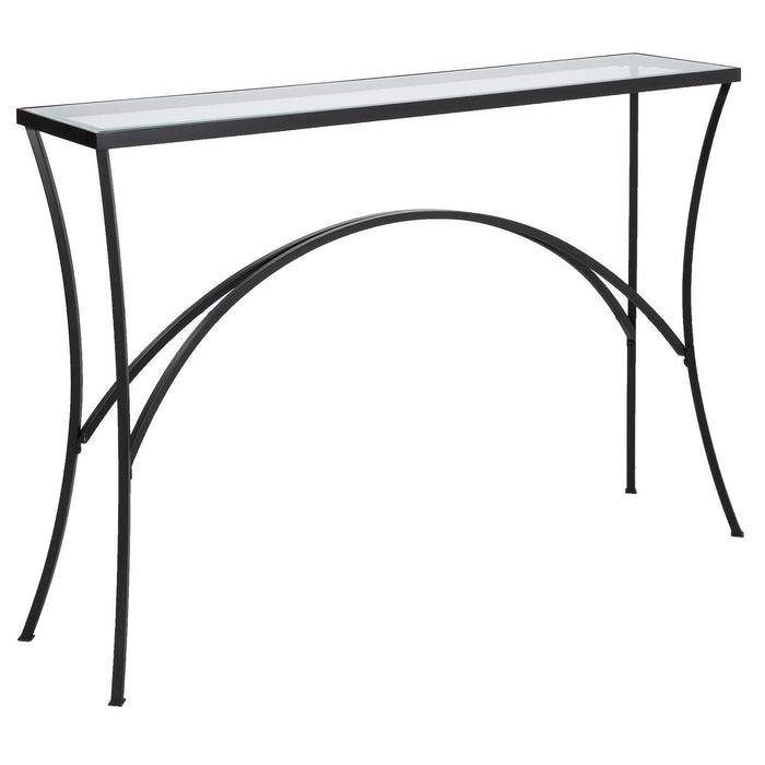 Uttermost 22910 Console Table, Satin Black