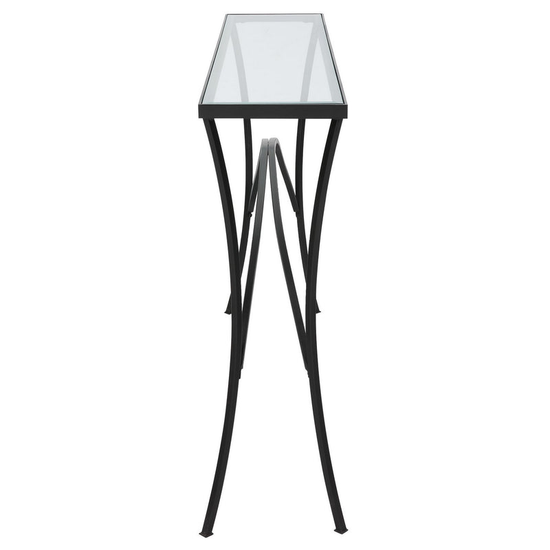 Uttermost 22910 Console Table, Satin Black