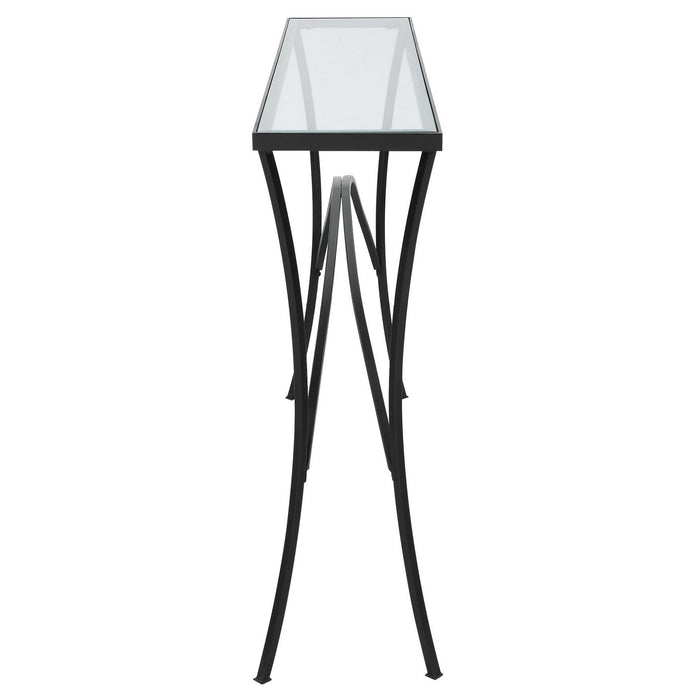 Uttermost 22910 Console Table, Satin Black