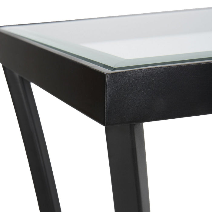 Uttermost 22910 Console Table, Satin Black