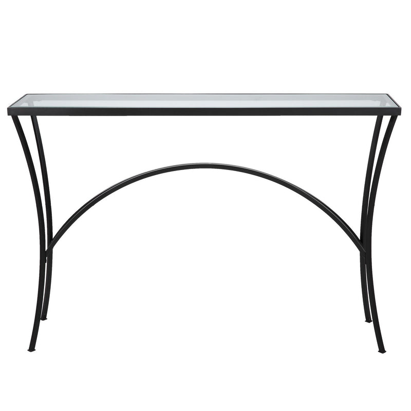 Uttermost 22910 Console Table, Satin Black