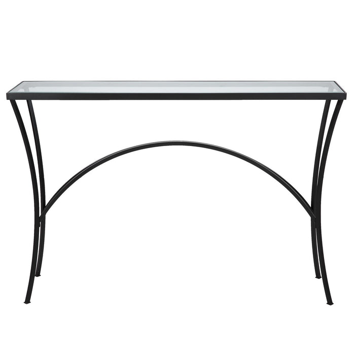 Uttermost 22910 Console Table, Satin Black
