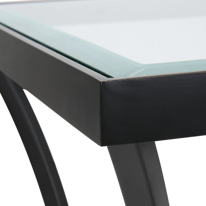 Uttermost 22911 End Table, Satin Black