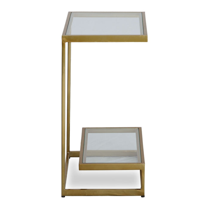 Uttermost 22913 Accent Table, Brushed Brass