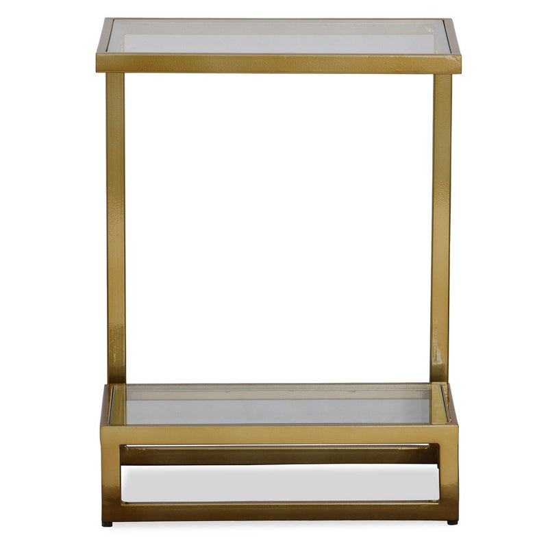 Uttermost 22913 Accent Table, Brushed Brass