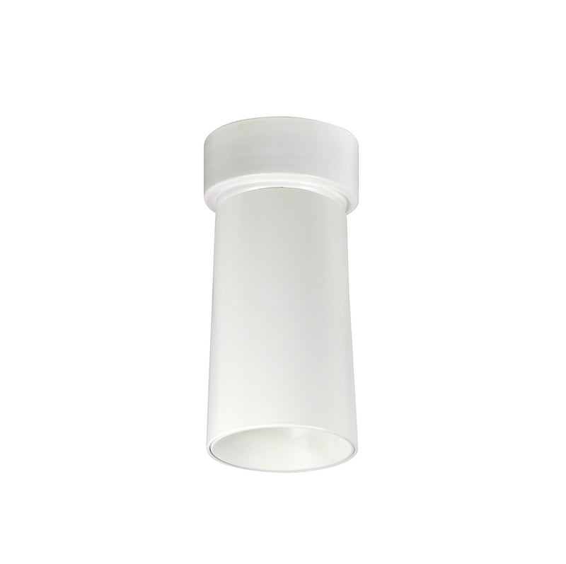 Nora Lighting NYLM-3SC27XWWLE4 25W Ilene Cyl Surf Mount 60/38, White