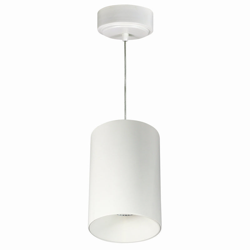 Nora Lighting NYLM-5C27XWWLE4 35W Ilene Cyl Pendant 18/28/42, White