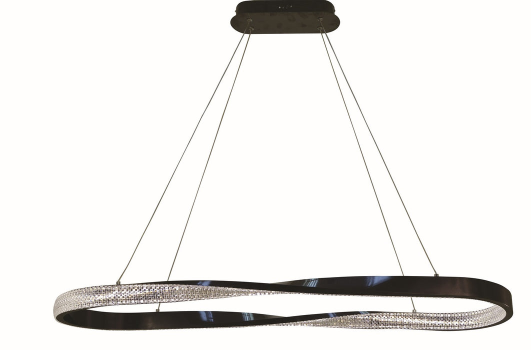 Thumprints T1065-BK LED Chandelier, Black