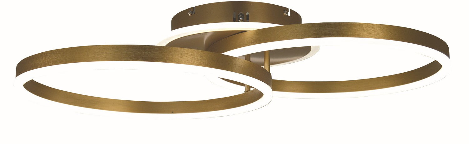 Thumprints T1070-BG LED Flush/Semi-Flush Mount, Brushed Gold