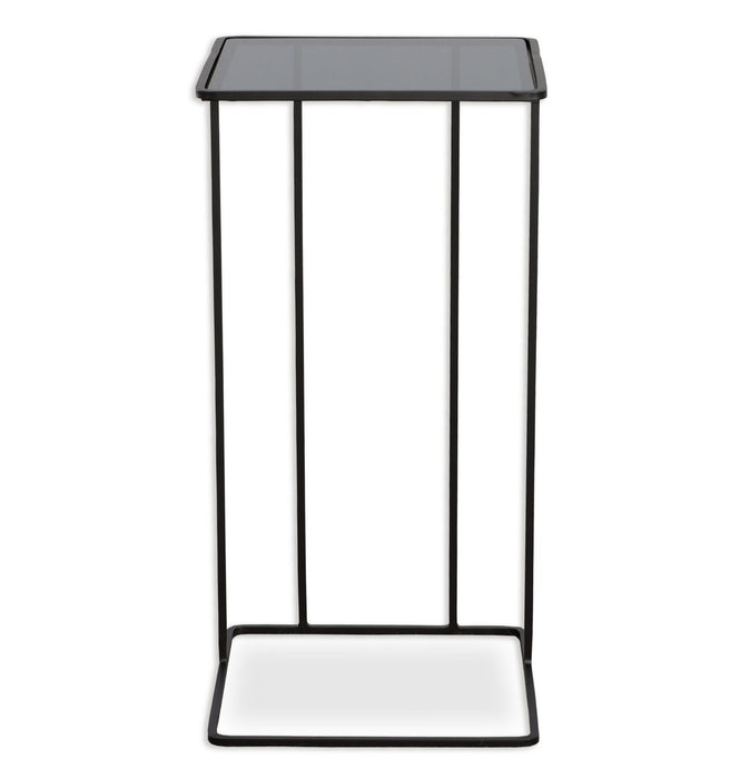 Uttermost 22916 Accent Table, Brushed Black