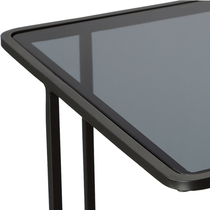 Uttermost 22916 Accent Table, Brushed Black