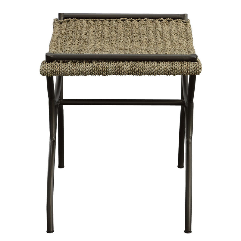 Uttermost 23770 Bench, Brushed Gunmetal