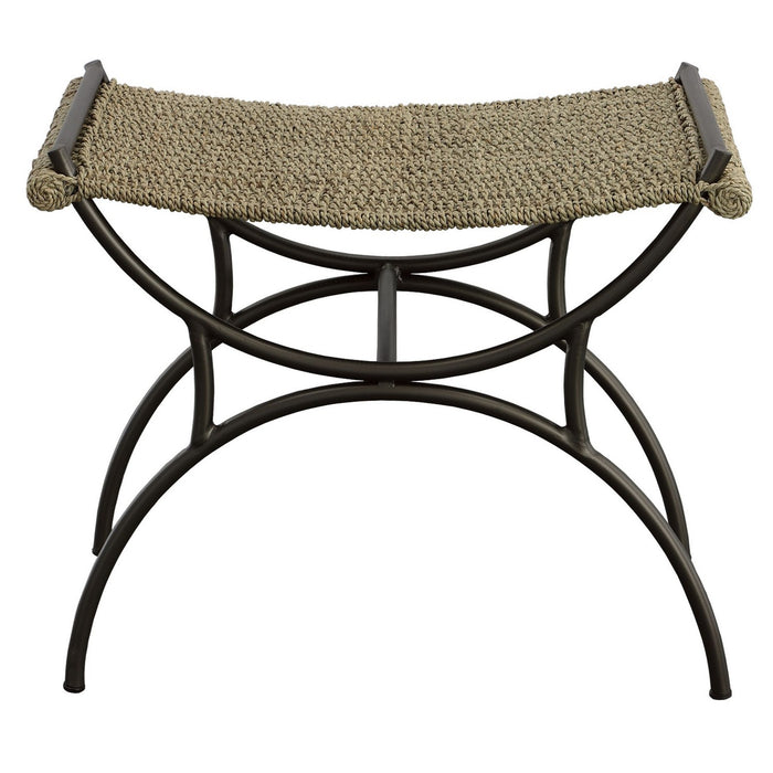 Uttermost 23770 Bench, Brushed Gunmetal