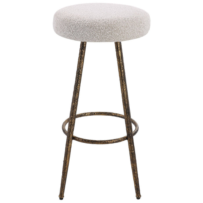 Uttermost 23771 Counter Stool, Gold Topped