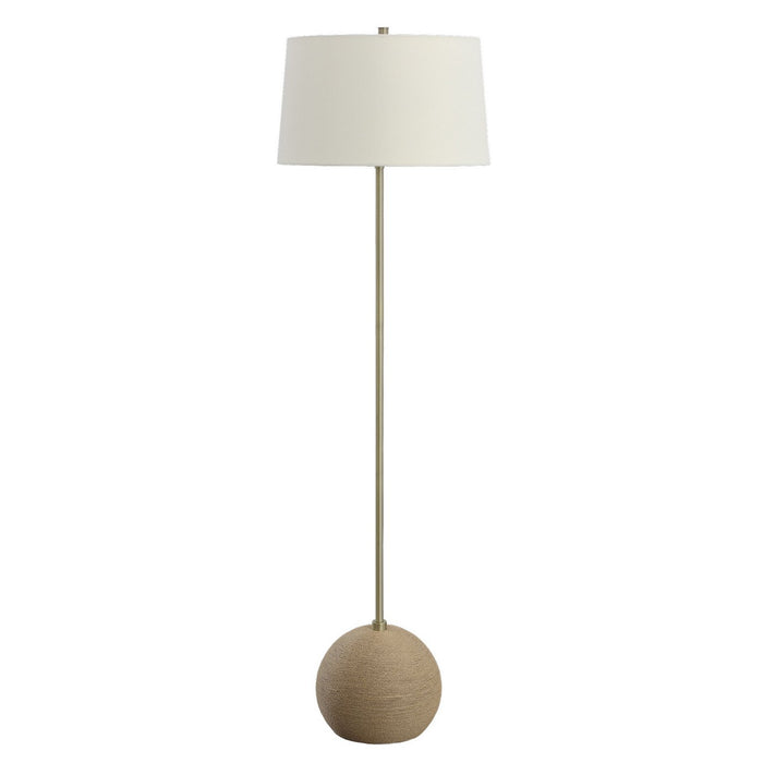 Uttermost 30199-1 One Light Floor Lamp, Antique Brass