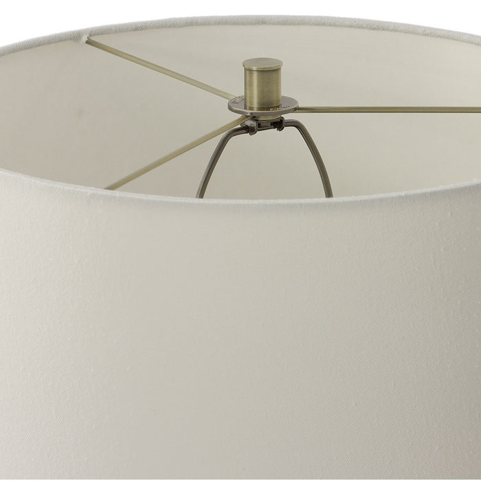 Uttermost 30199-1 One Light Floor Lamp, Antique Brass