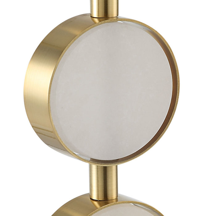 Uttermost 30202-1 One Light Table Lamp, Brushed Brass