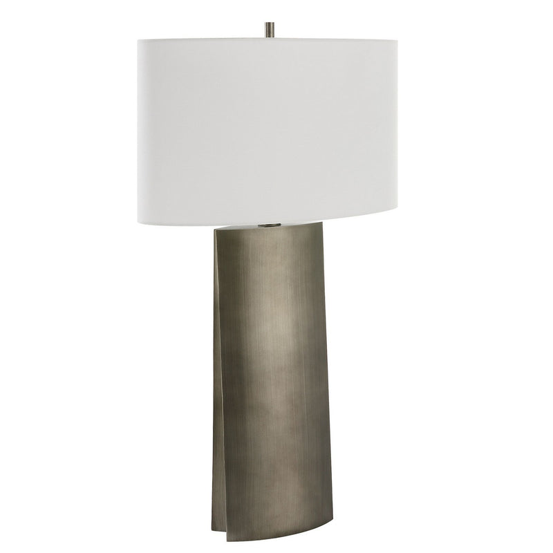 Uttermost 30204 One Light Table Lamp, Dark Steel Gray