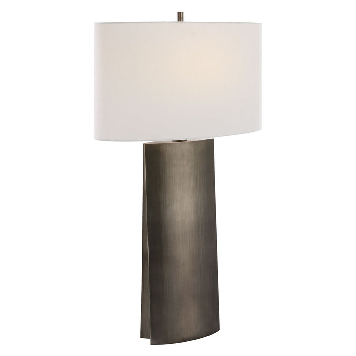 Uttermost 30204 One Light Table Lamp, Dark Steel Gray