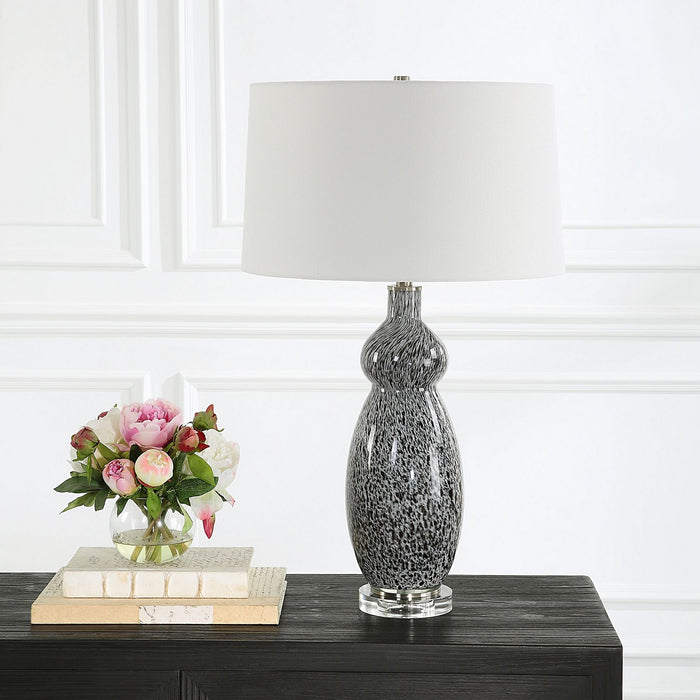Uttermost 30228 One Light Table Lamp, Brushed Nickel