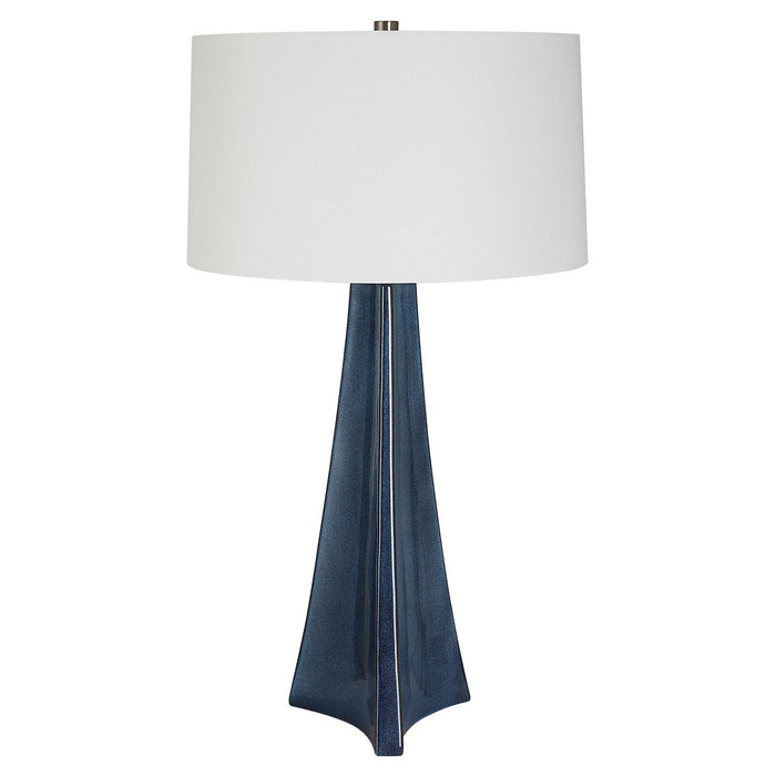 Uttermost 30229 One Light Table Lamp, Brushed Nickel
