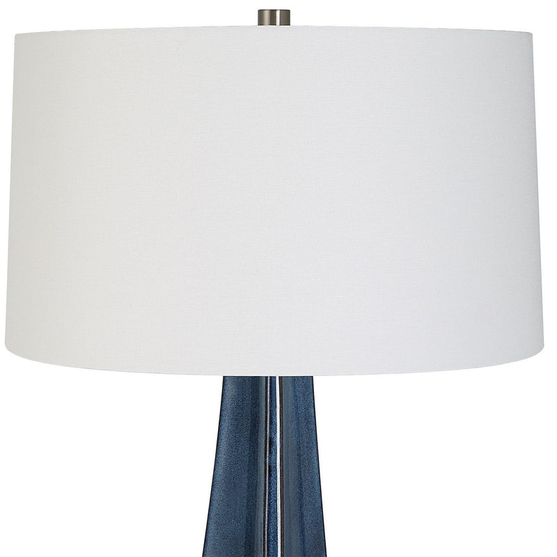 Uttermost 30229 One Light Table Lamp, Brushed Nickel