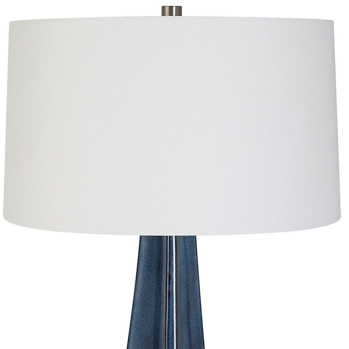 Uttermost 30229 One Light Table Lamp, Brushed Nickel